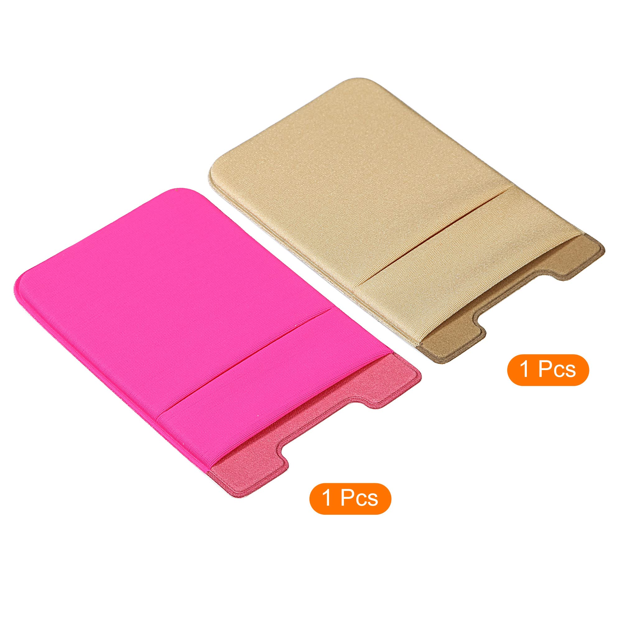 Sourcing Map Electronics Porte-Carte Téléphone Adhésif Rose x2 Spandex