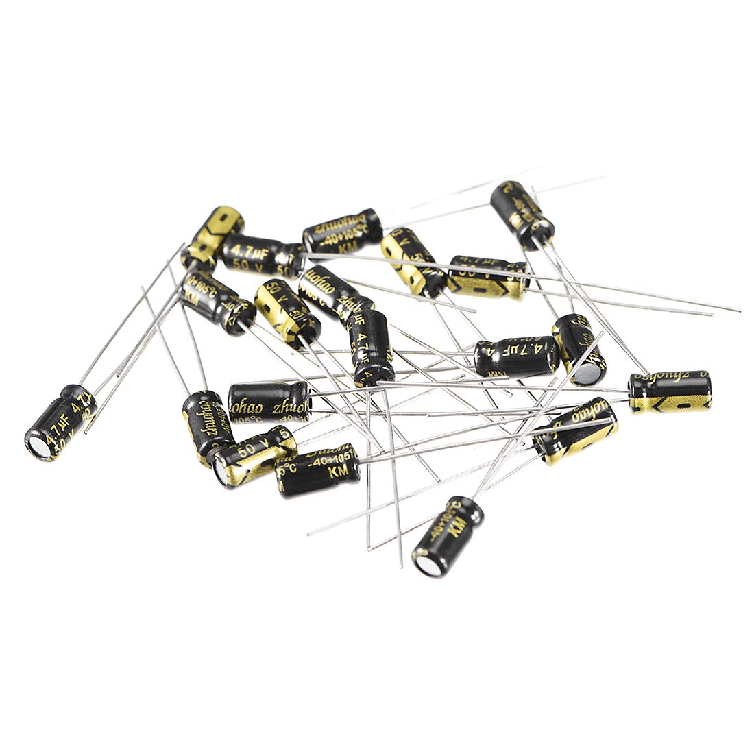 sourcing map 4.7uF 50V condensateur électrolytique 4x7mm lot 30