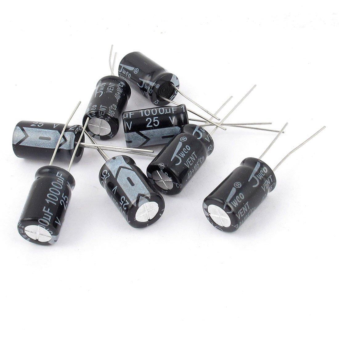 sourcing map Industrial 1000uF 25V condensateur radial 8 pcs