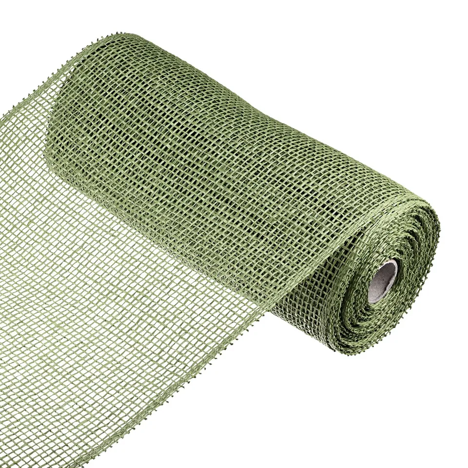 sourcing map Home & Garden ruban maille 10 pouces vert foncé 9 m