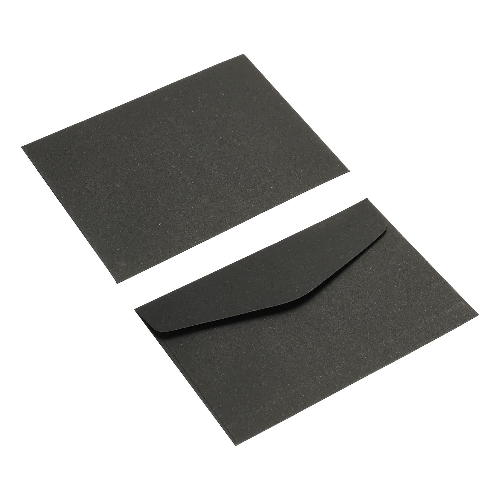 sourcing map Mini Enveloppes Noir 100 pcs 8,2x11,5cm papier