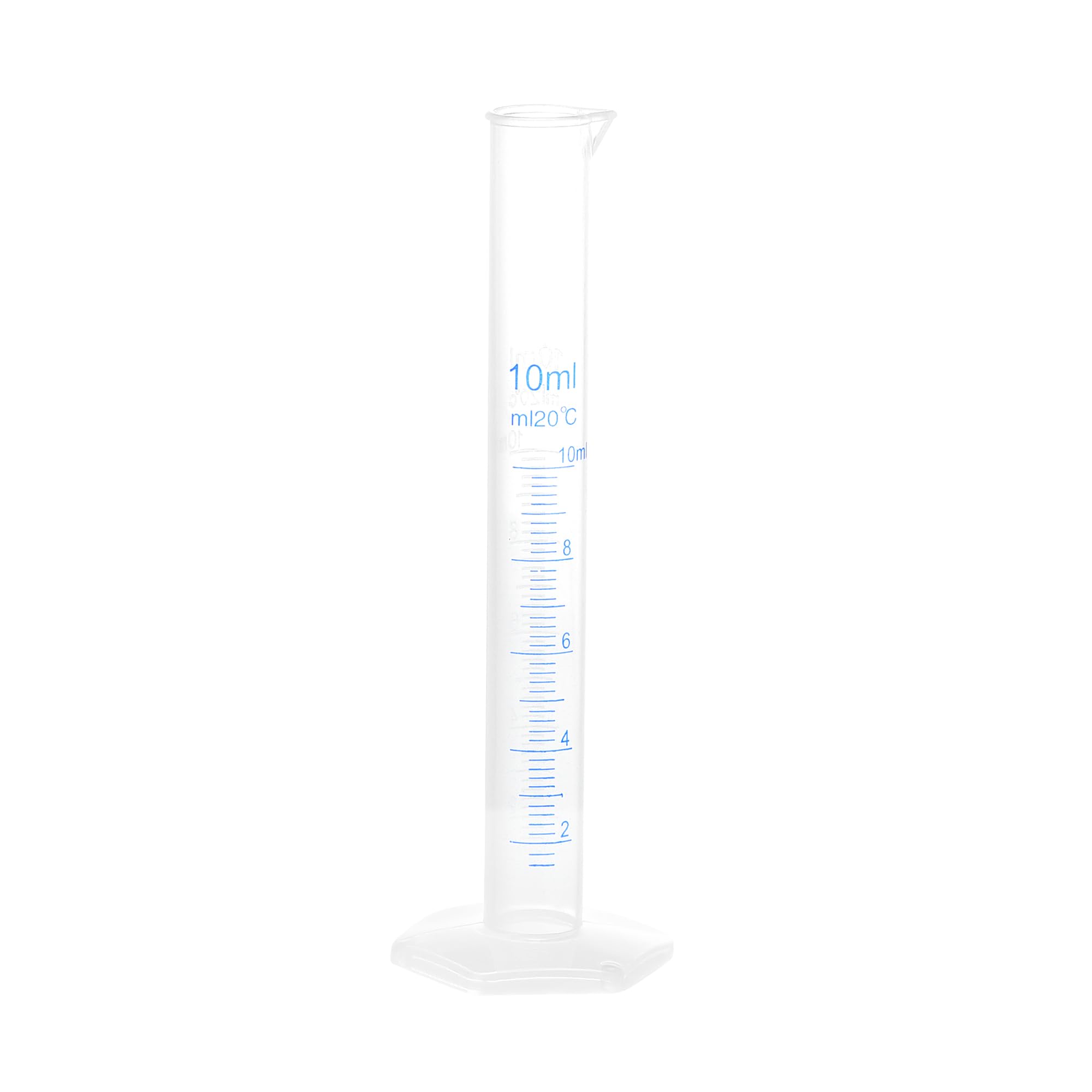 Sourcingmap 10ml cylindre gradué plastique éprouvette labo