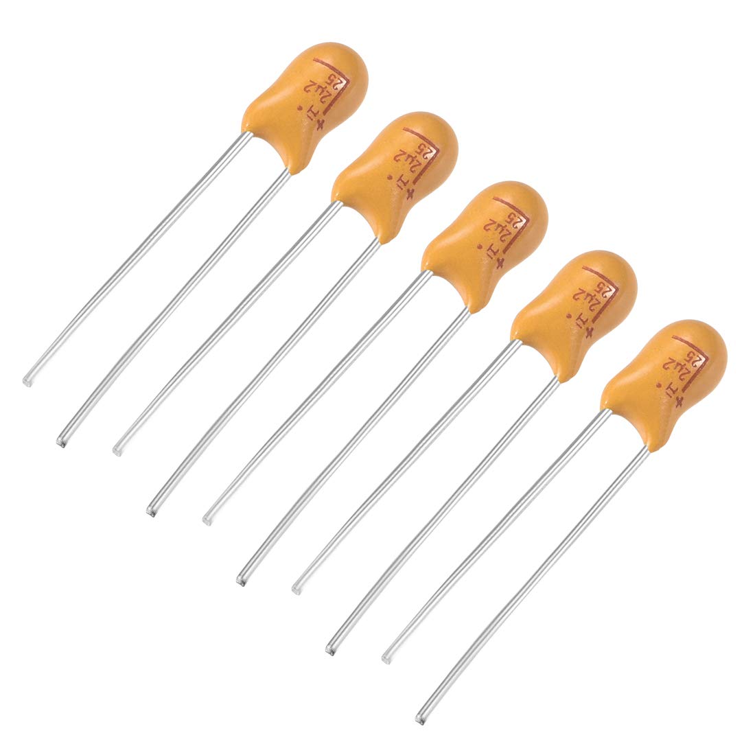 Sourcingmap condensateur tantale 2,2µF 25V lot de 5
