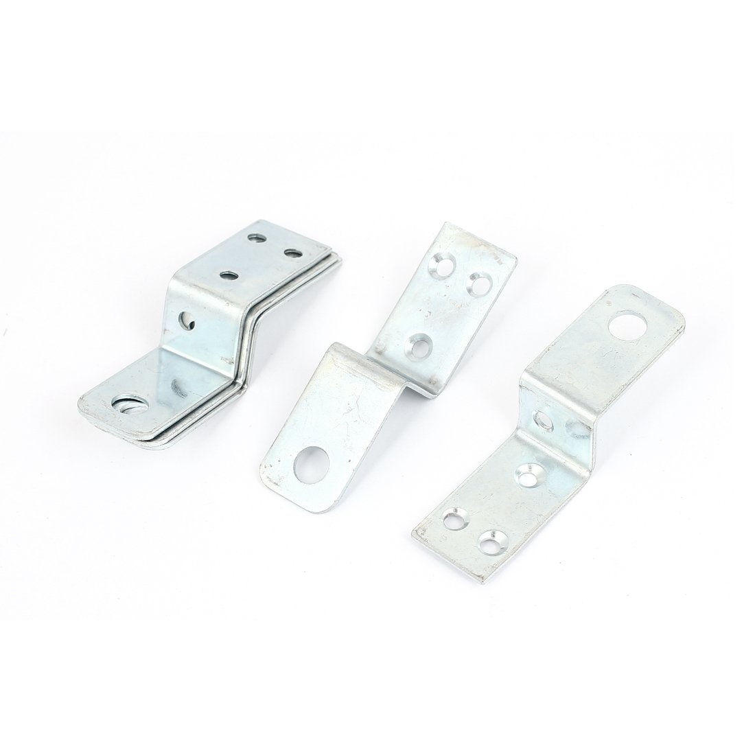 sourcingmap Équerre Z métal argent 70mm lot 5