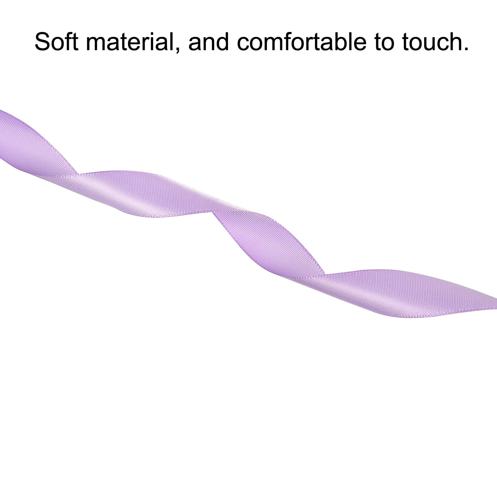 Sourcing Map Rouleau Ruban Satin Violet 20mm x 91,4m Polyester