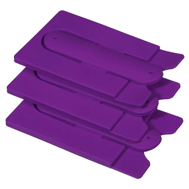 Sourcing Map Electronics porte-carte téléphone violet lot 3 silicone