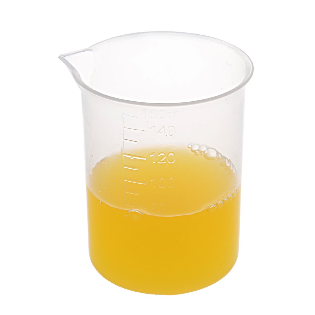 Sourcing Map Bécher gradué plastique 150ml lot 11 transparent