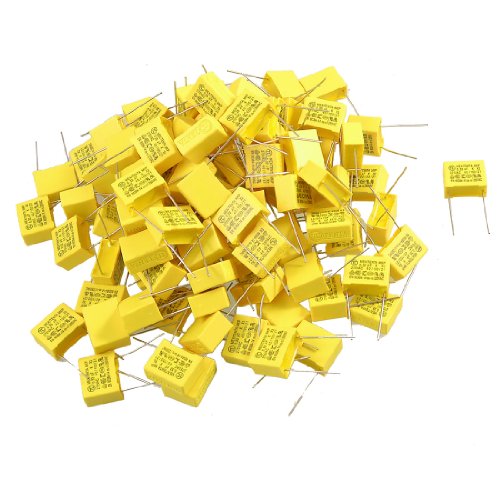 Sourcingmap Condensateur Film 0.33uF 275V X2 Polypropylène 100pcs