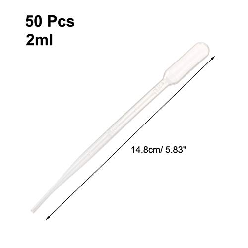 Sourcing Map Pipette Pasteur Plastique 2ml Lot 100