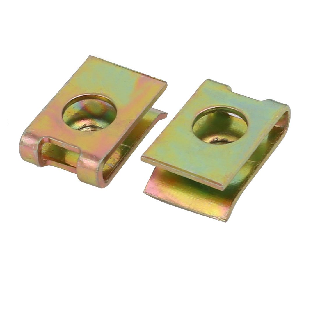 SOURCINGMAP Automotive écrou U M5 acier ressort clip 25pcs