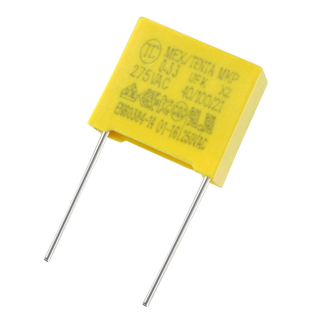 sourcing map condensateur X2 0.22uF 275V AC MKP 10 pcs jaune