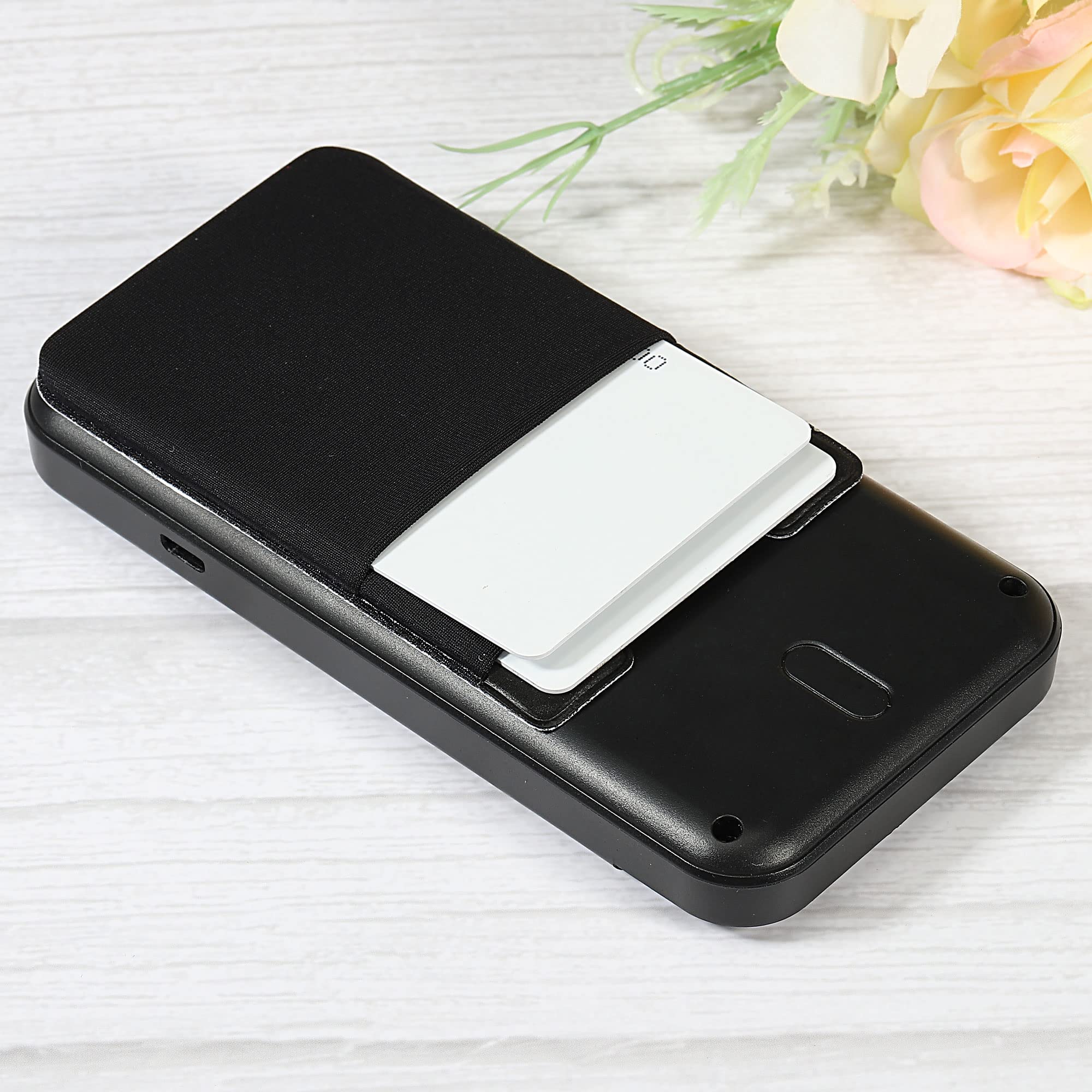 Sourcingmap Office porte-carte double noir x2 extensible