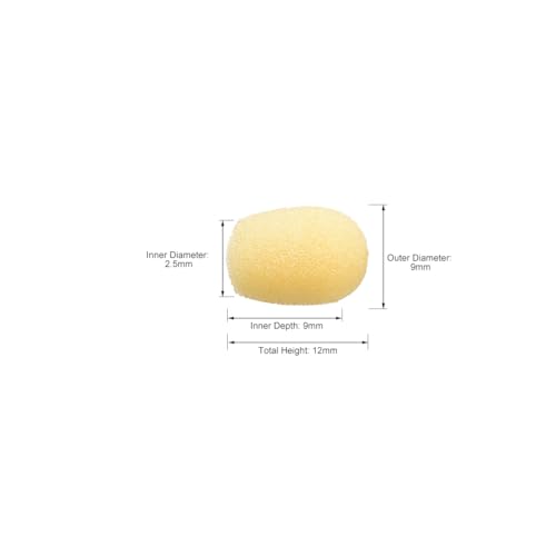 Sourcingmap bonnette micro mousse 12mm lot de 20