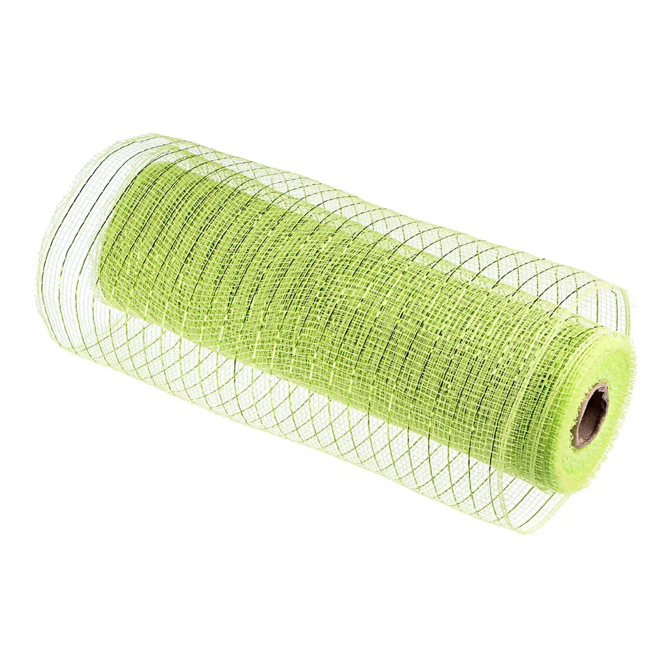 Sourcing Map Toile Jute Ruban Déco Vert 26cm x 9m