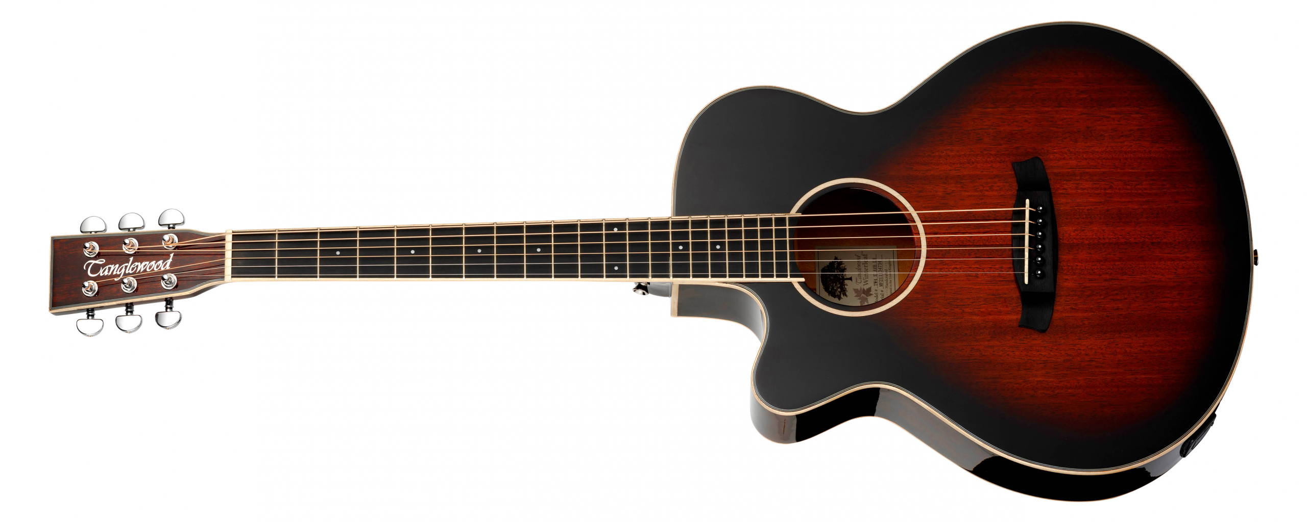 Tanglewood Winterleaf TW4CEAVBLH guitare gaucher électro