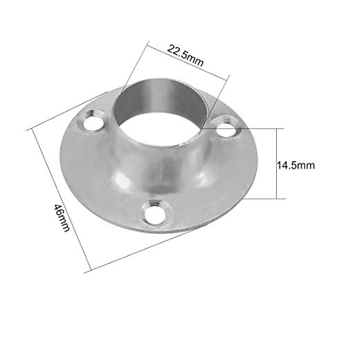 Sourcing Map Home bride tube fer 22,5 mm lot 2
