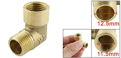 Sourcingmap Coude Laiton 1/4 BSP Raccord 90° Femelle Mâle