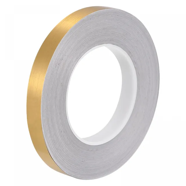 Sourcing Map ruban adhésif carrelage doré 15mm x 50m étanche