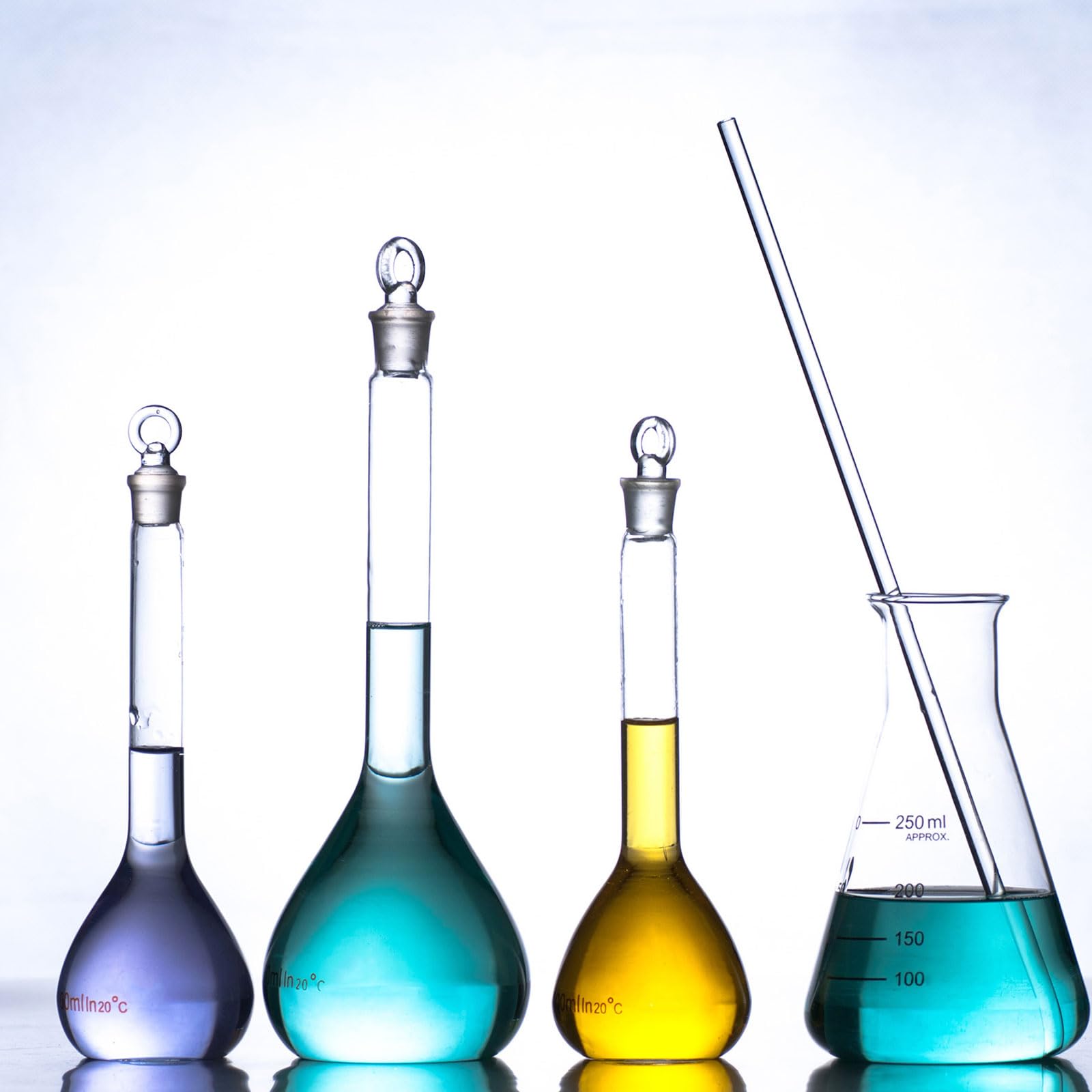 Sourcing Map Lot 4 baguettes verre borosilicate 200mm