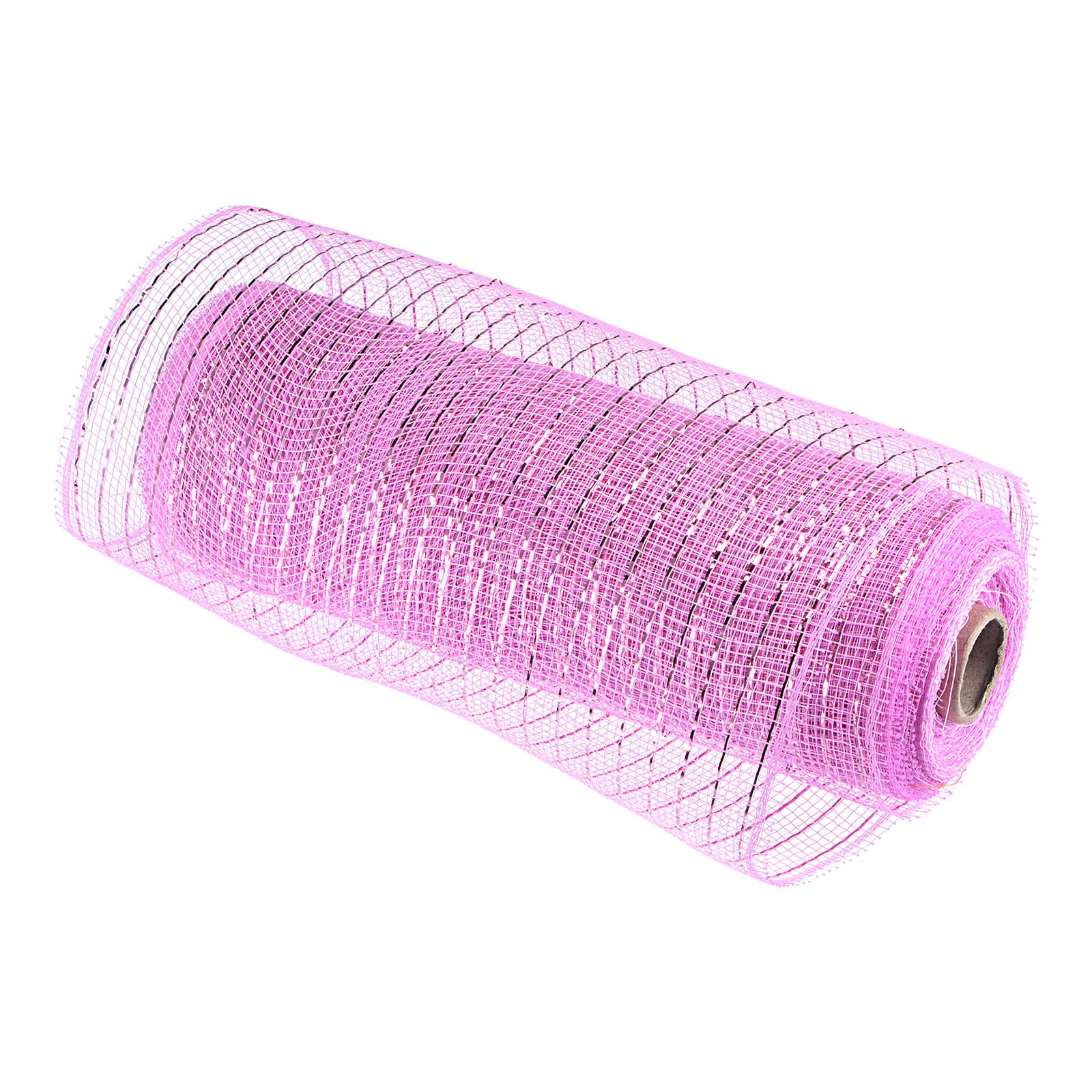 Sourcing Map Ruban maille jute rose 26cm 10 yards