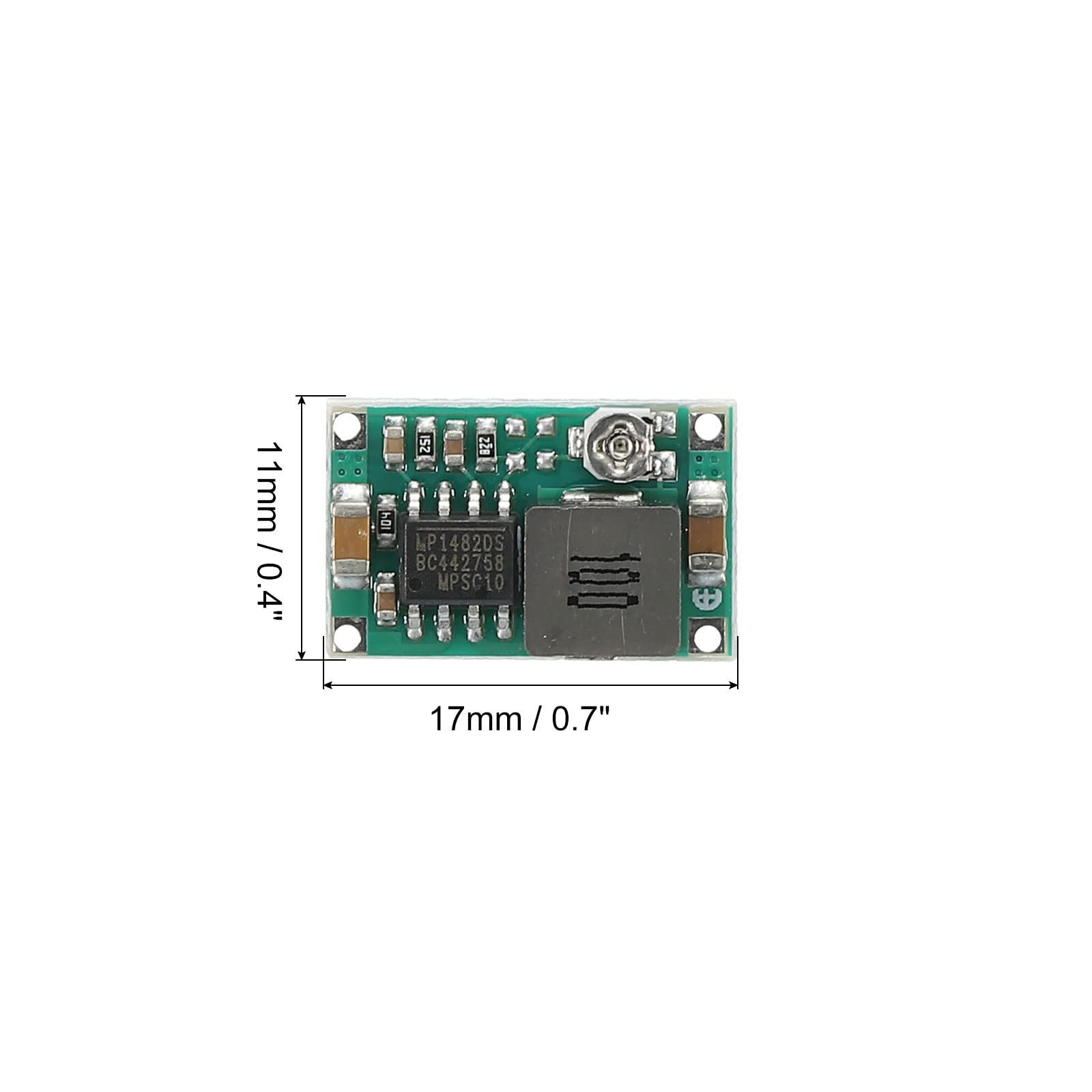 sourcing map Mini360 convertisseur DC-DC lot de 10 3A réglable