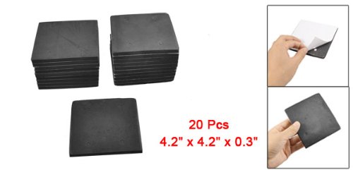 Sourcingmap Patin mousse adhésif ponceuse noir lot 20