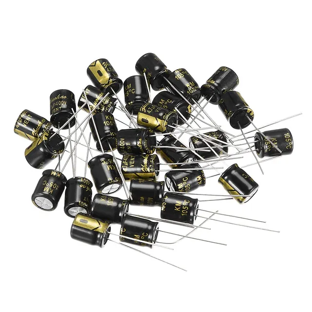 sourcing map Industrial condensateur électrolytique 4.7uF 400V lot 30