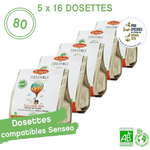 Terramoka Mademoiselle Adèle dosette Senseo bio x80 arabica