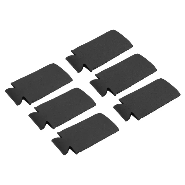 sourcing map Manchon Canette Néoprène Pliable Noir 6 Pièces