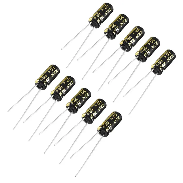 Sourcing Map Condensateur alu 22uF 50V 5x11mm lot 10