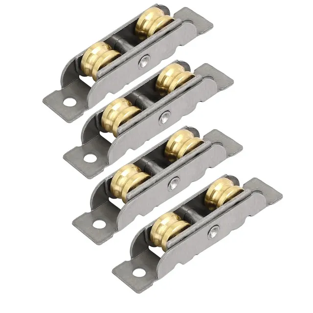 sourcingmap Poulie Fenêtre Double Roue 12mm Lot 4