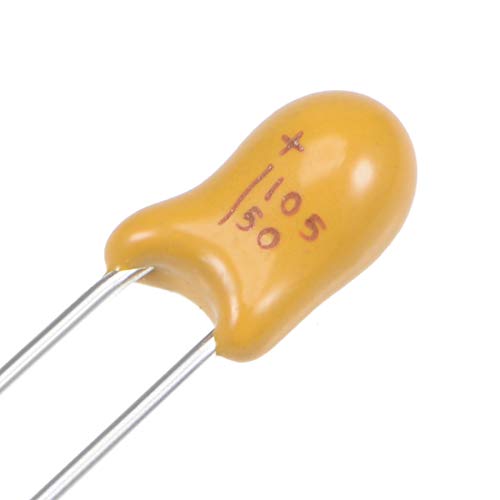 Sourcing Map 1uF 50V condensateur tantale radial 10 pcs