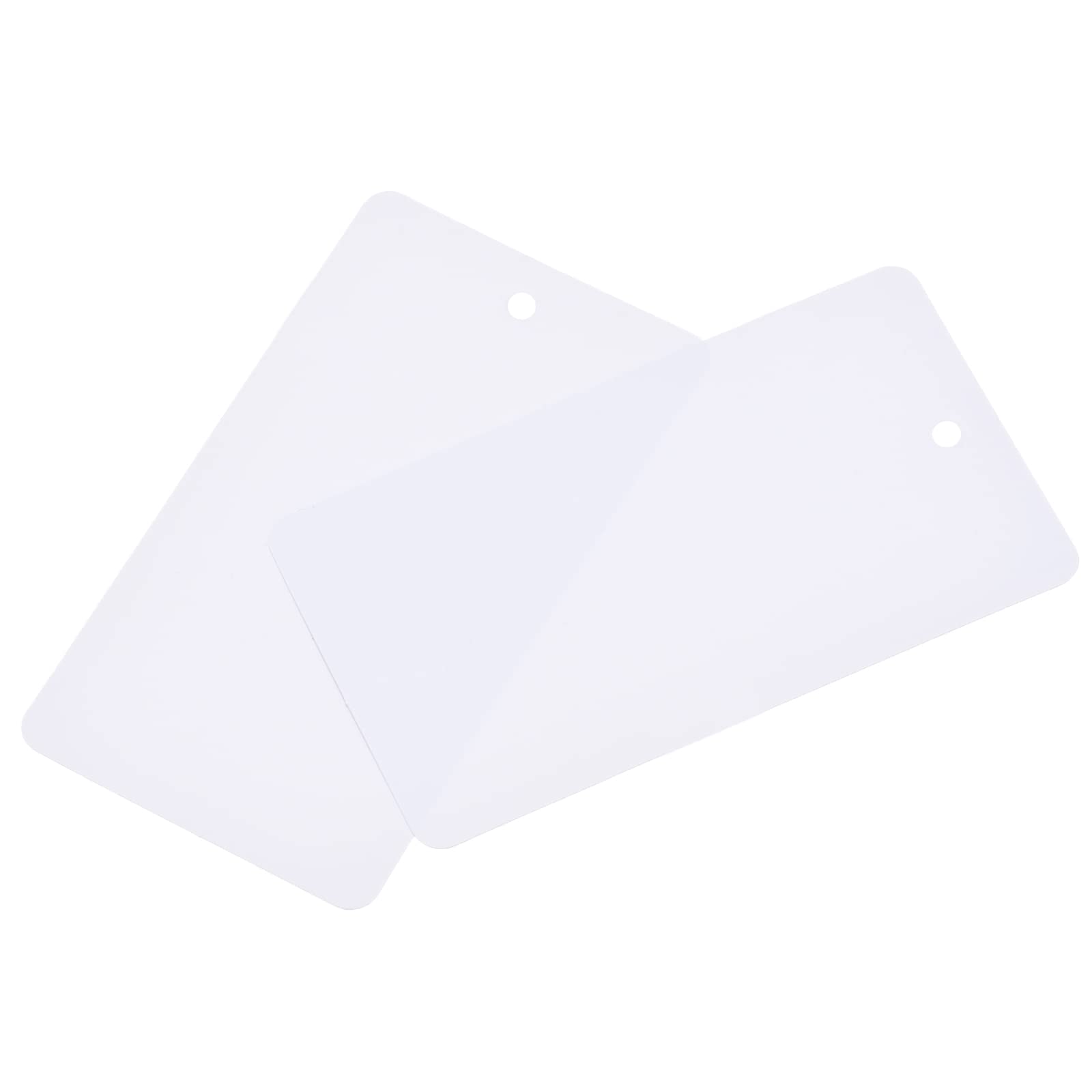 Sourcing Map Étiquettes PVC blanc 50 pcs 50x90 mm imperméables