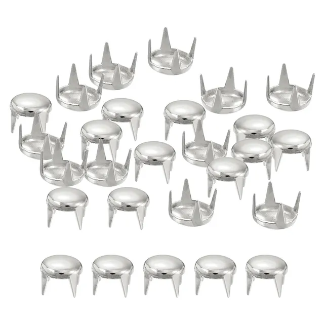 Sourcingmap Rivet cuir dôme 7mm argenté métal lot de 100