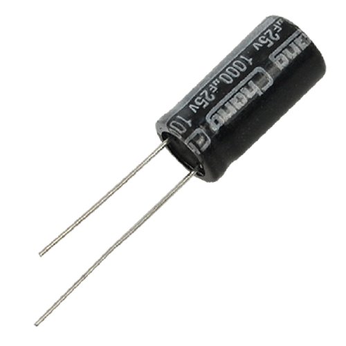 sourcing map Condensateur Électrolytique 1000µF 25V Lot 10 Aluminium