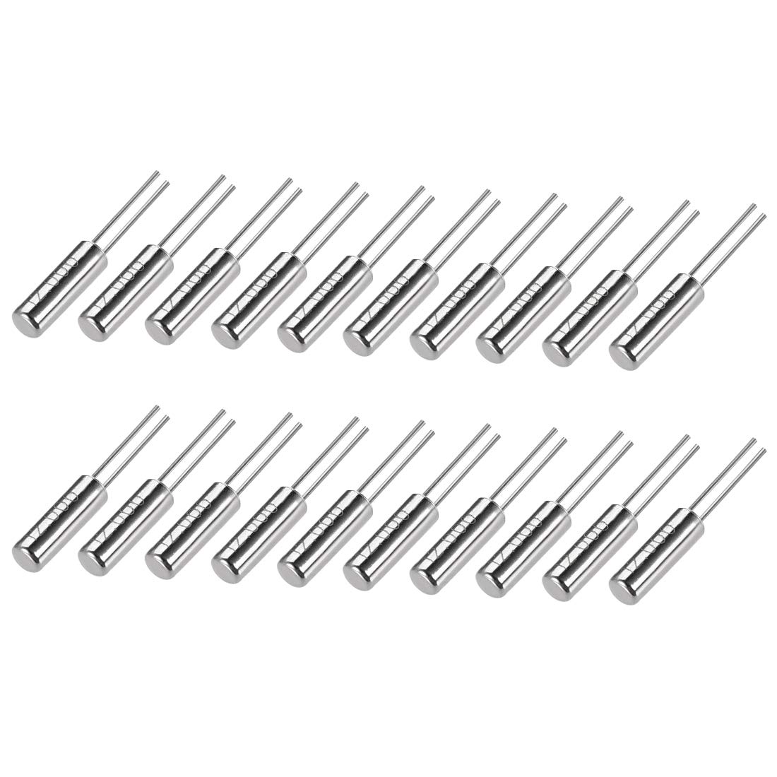 sourcing map Oscillateur Quartz 12MHz 20Pcs DIP 2x6mm