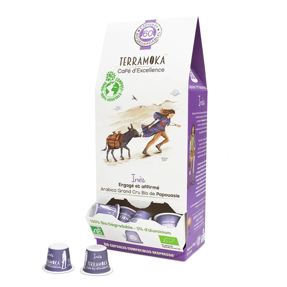 Terramoka Inès Capsule Café Bio Arabica 60 Papouasie