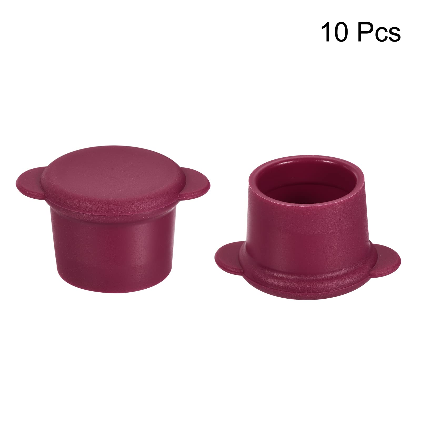 Sourcing map bouchon bouteille silicone 27mm fuchsia 10 pièces