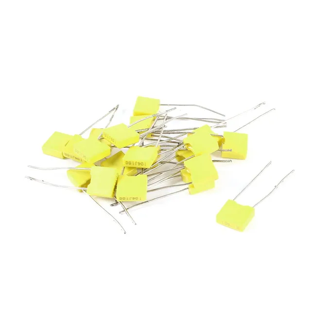 sourcingmap Condensateurs 100V 0,1µF 104J100 lot 20 jaunes