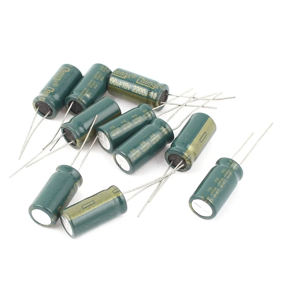 sourcing map Industrial 2200uF 10V condensateur radial 10 pcs
