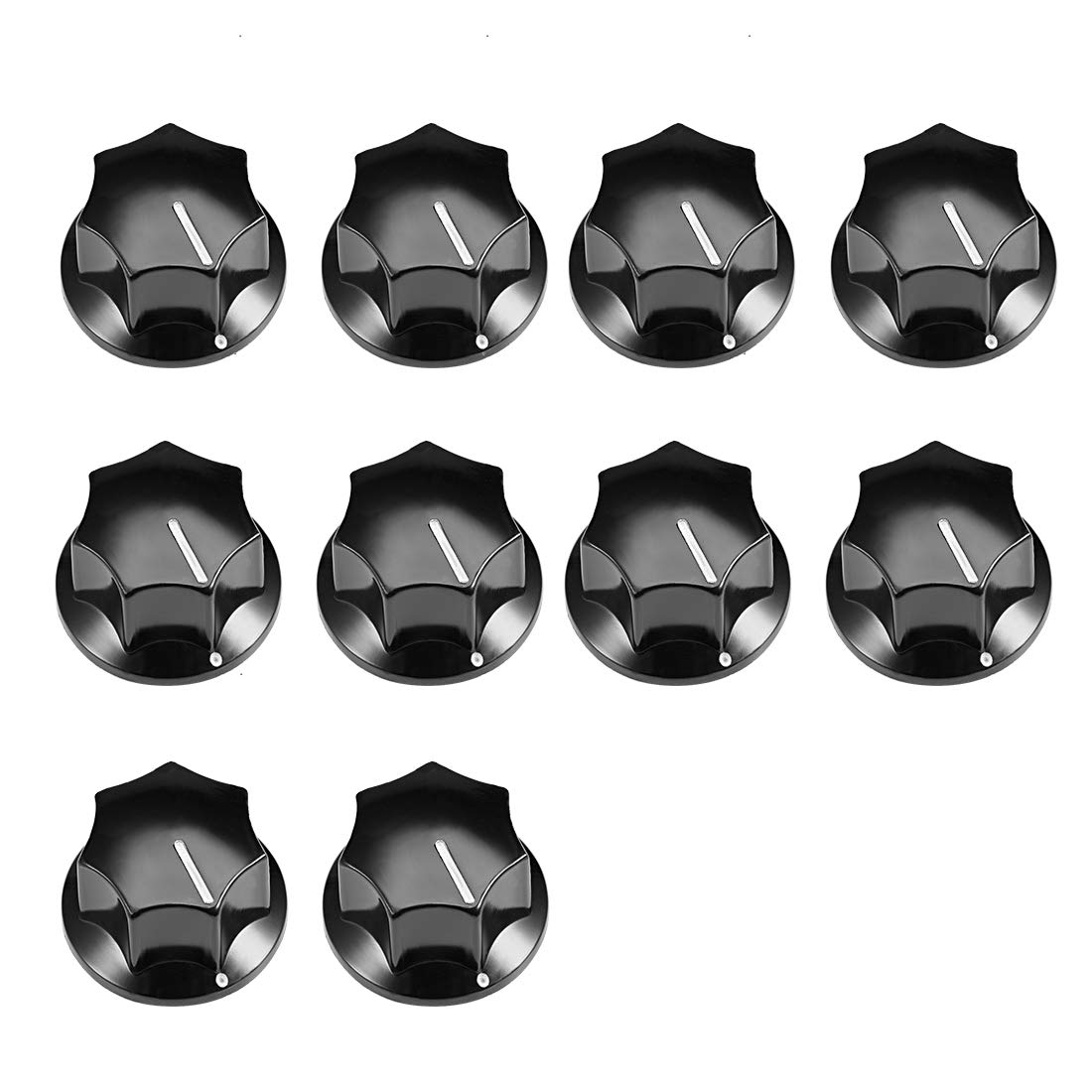 sourcing map B01 bouton potentiomètre 6mm noir 10 pcs 24x15mm