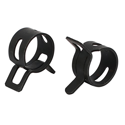 sourcingmap Collier Serrage Ressort Noir 12mm Lot 10