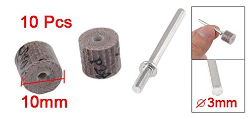sourcingmap Roue à lamelles 240 grains 10mm lot de 10