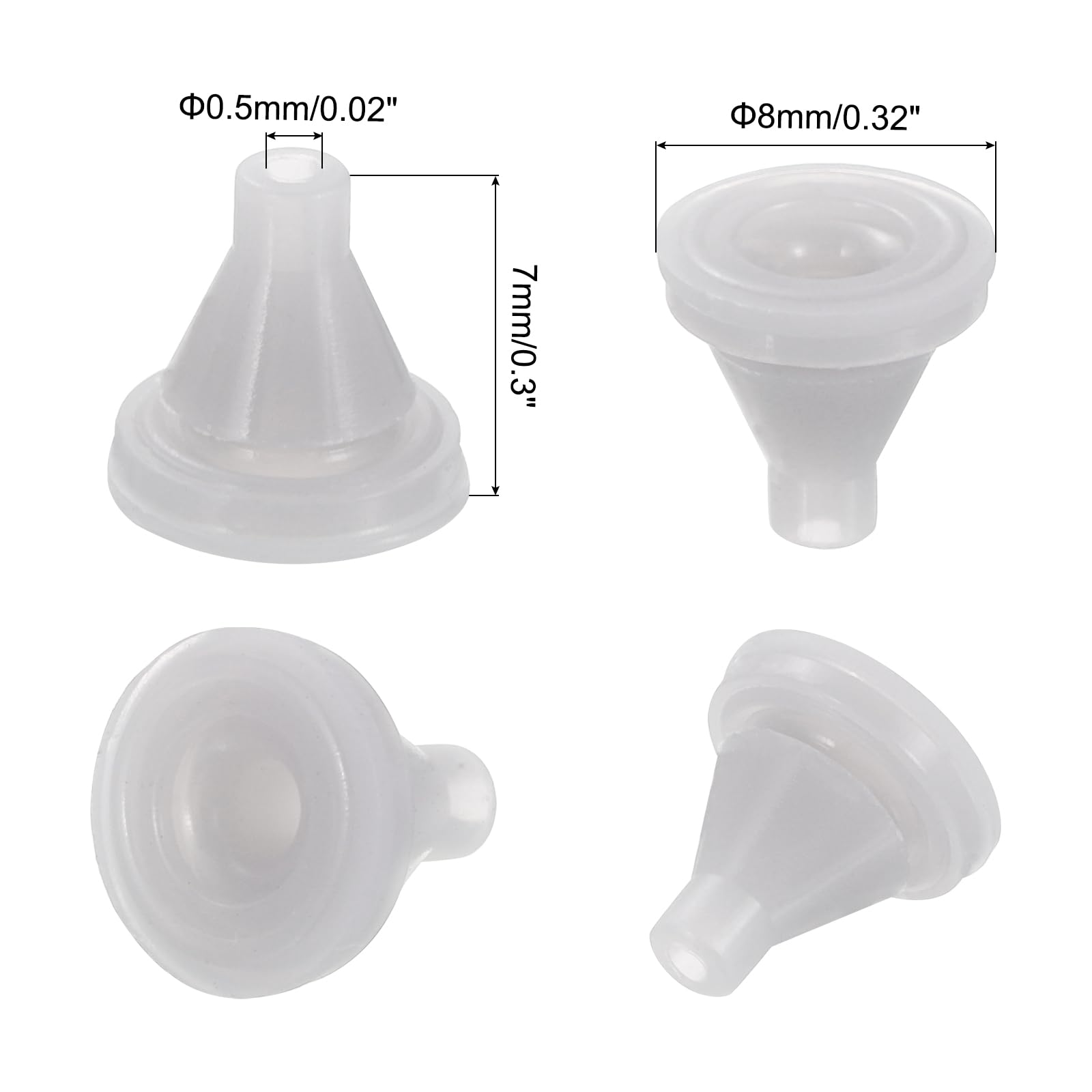 Sourcingmap Embout Douche Silicone Gris 7,5mm Lot 25