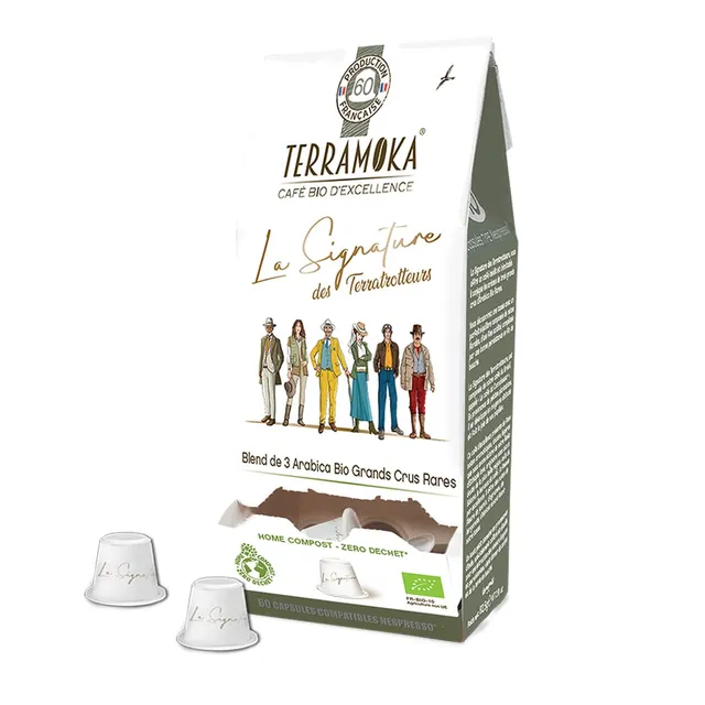 Terramoka La Signature Capsule café bio arabica 60 unités intense