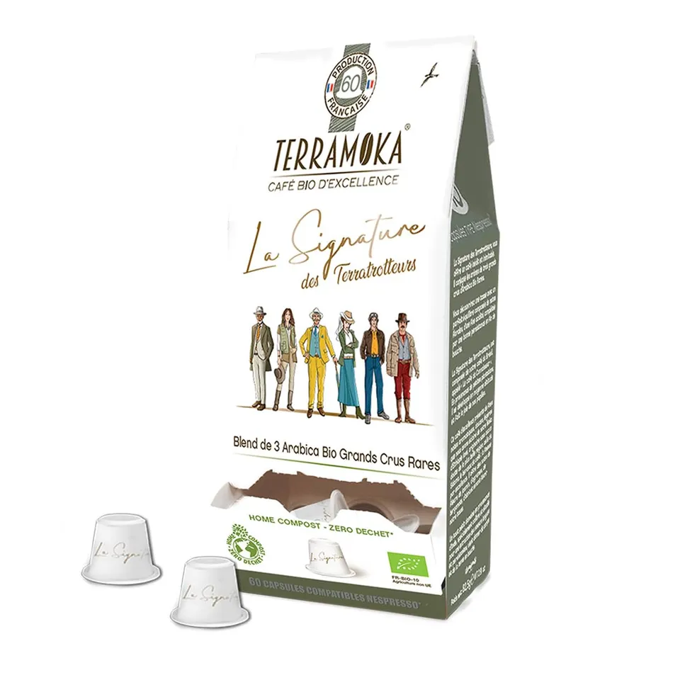 Terramoka La Signature Capsule café bio arabica 60 unités intense
