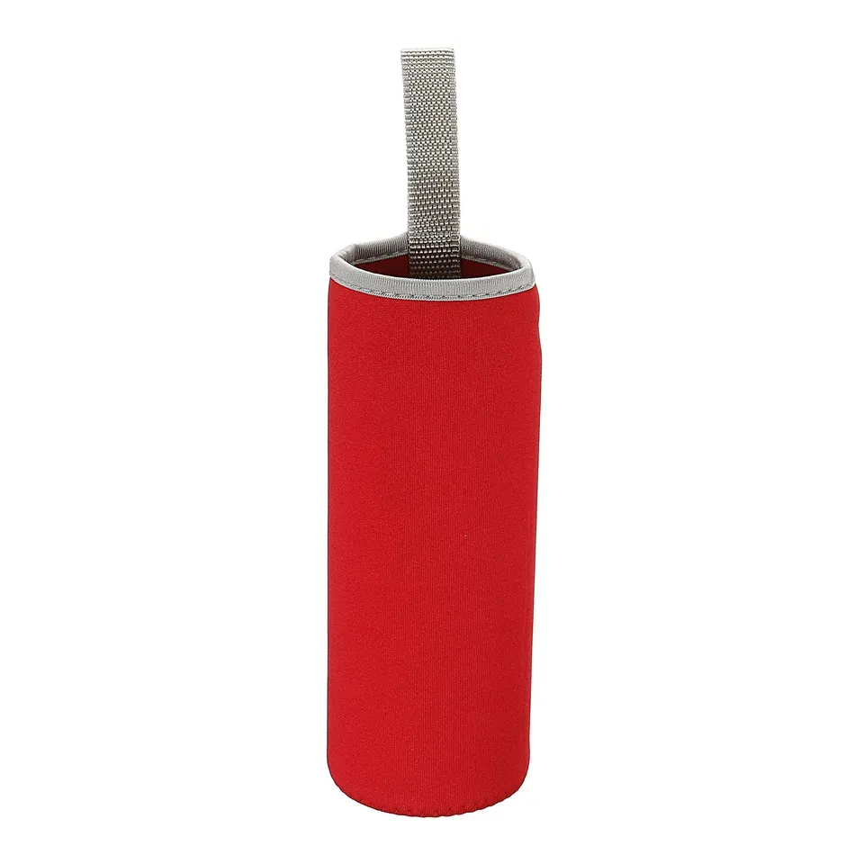 Sourcing Map Housse bouteille néoprène 500ml rouge lot 8 isotherme