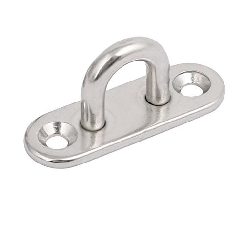 Sourcing Map Home & Garden pontet plaque à œil inox 316 6pcs