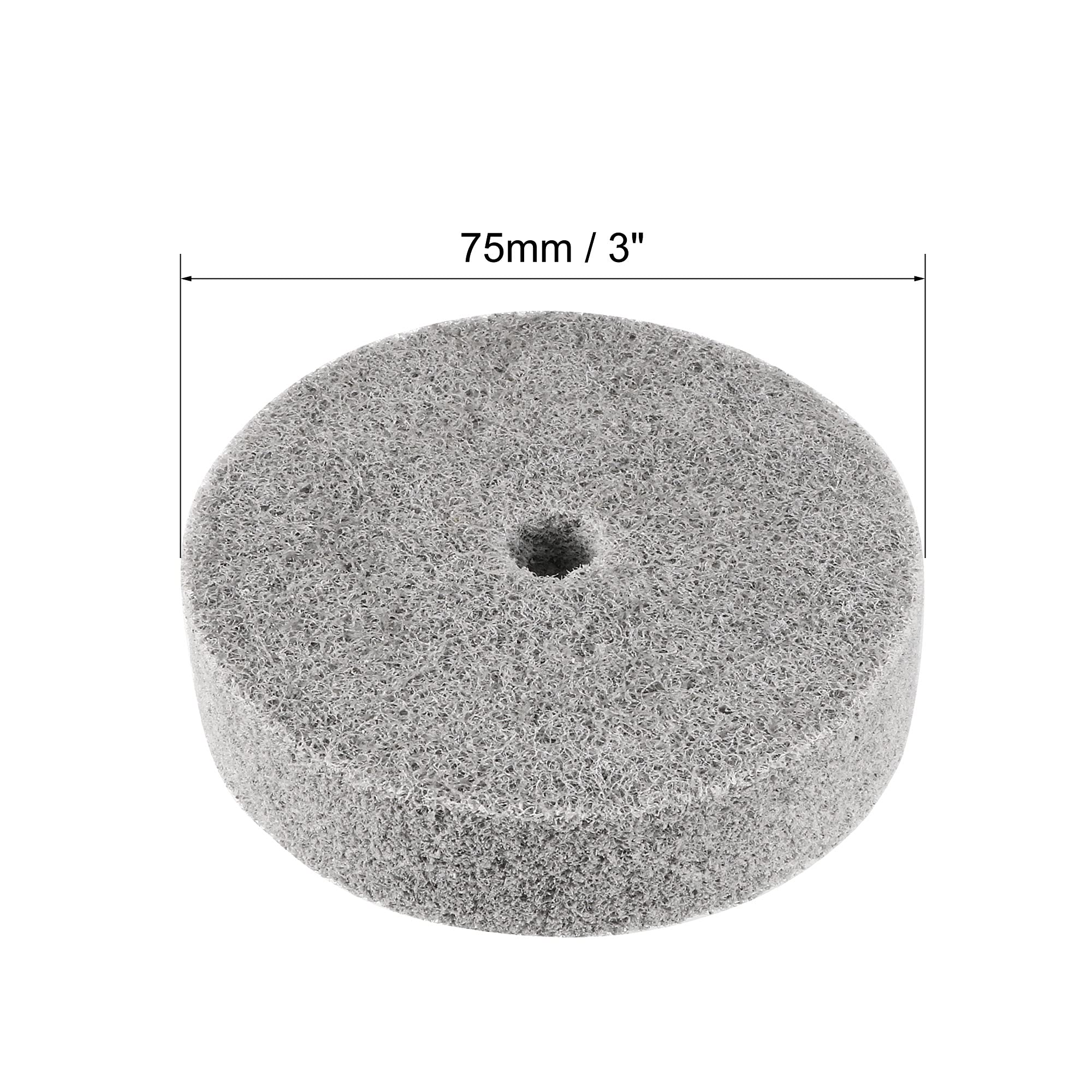 sourcingmap Roue Polissage Nylon Gris 75x20mm 5pcs