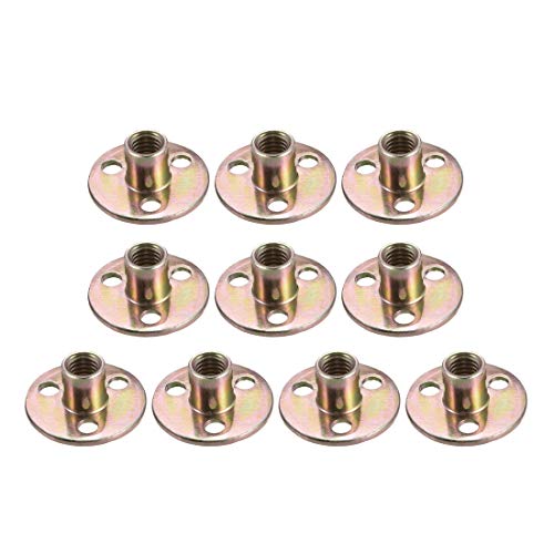 SOURCINGMAP écrou en T 3/8" acier carbone zingué 10pcs